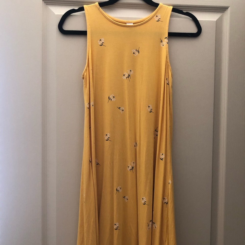 Yellow floral dress